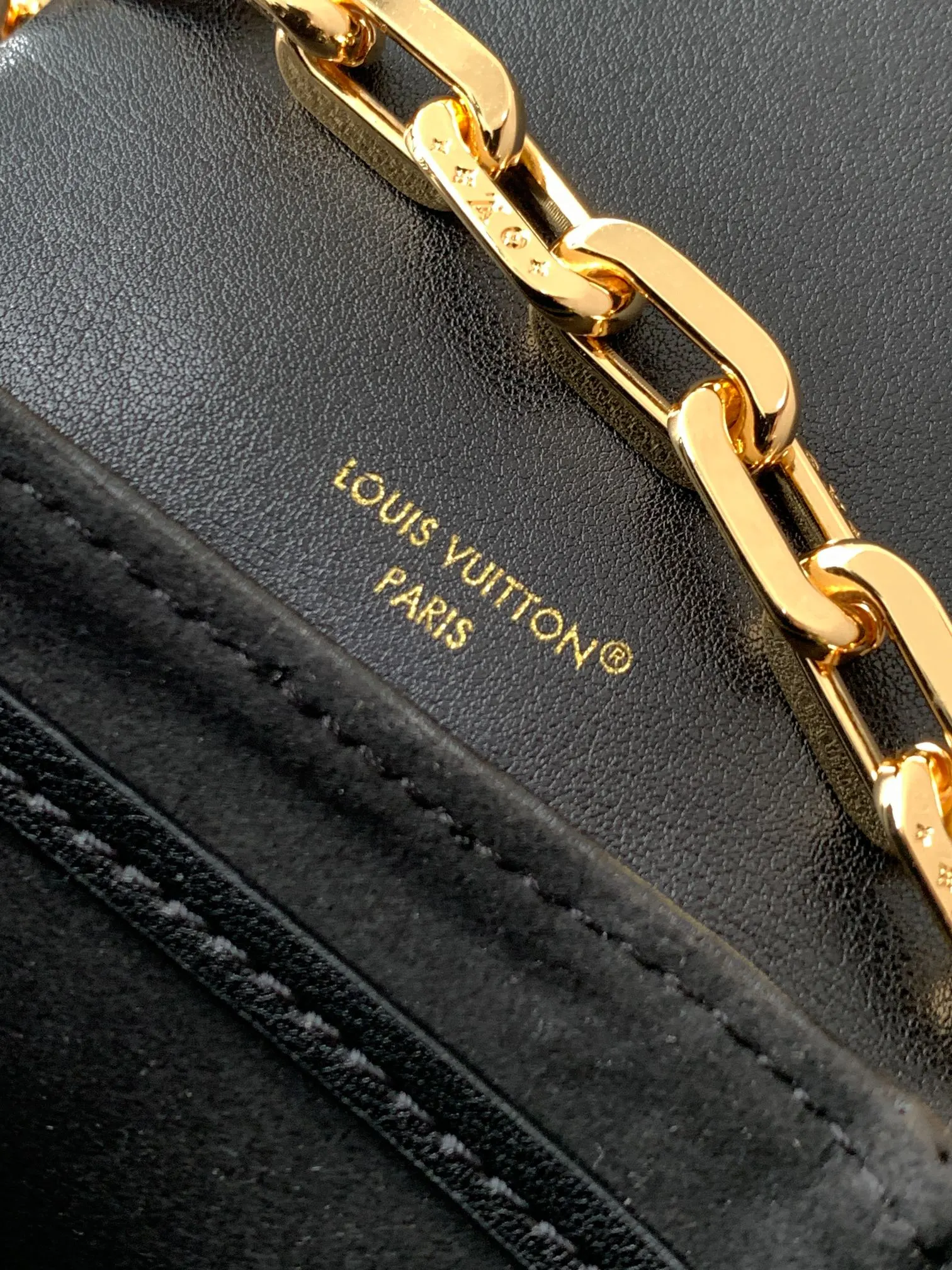 Louis Vuitton Black Backpack Leather