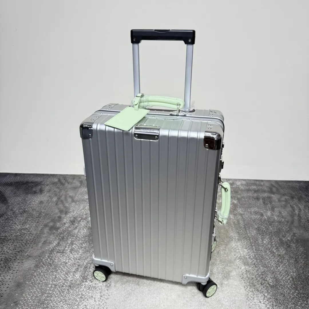 黑色 銀色 色系 全鋁镁合金 升级至尊宝 彩色皮質手把 行李箱 旅行拉杆款 輕便出行款