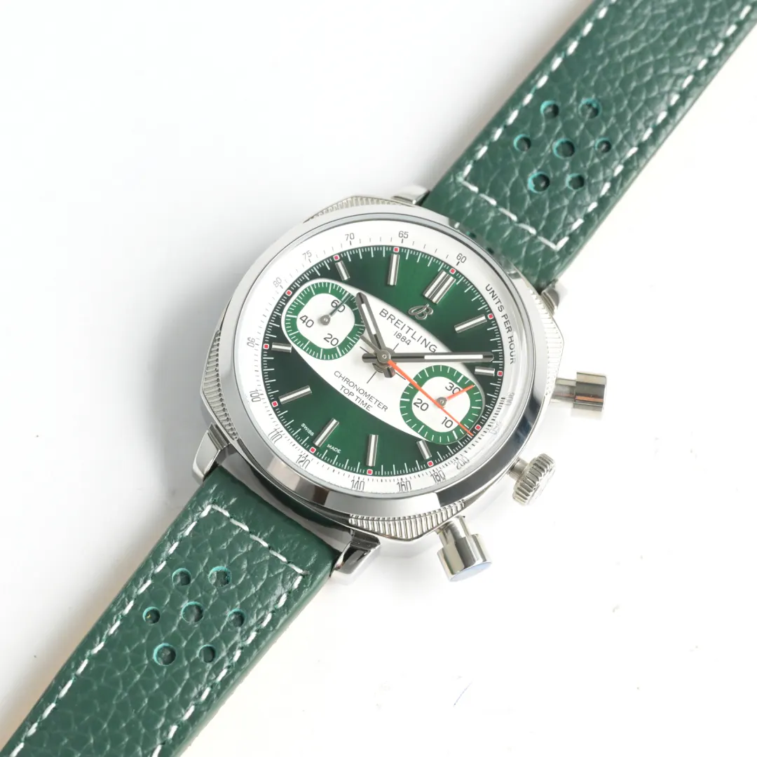 Red Blue Watch Classic Leather