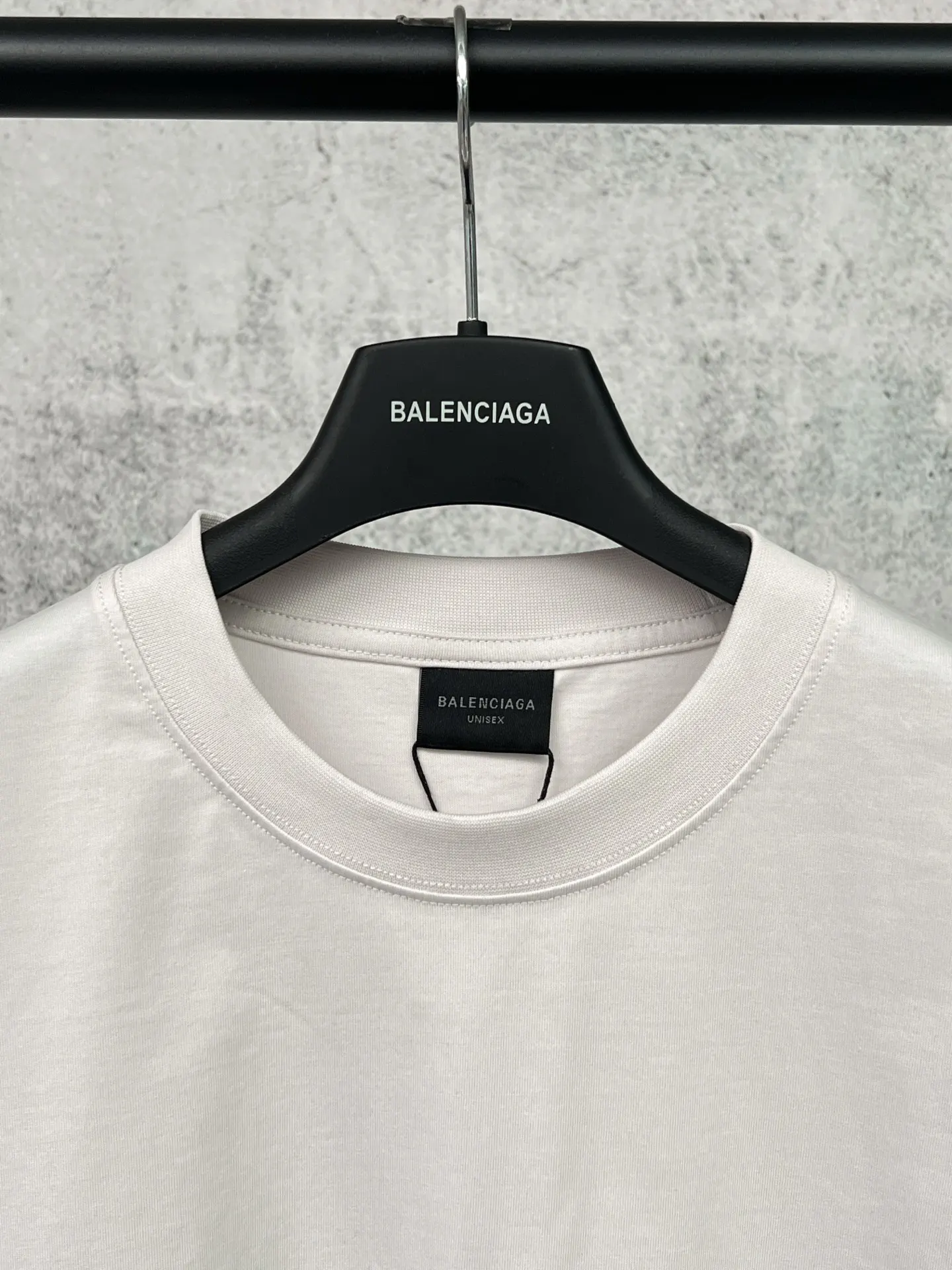 Balenciaga 黑色 纯棉 Logo 短袖T恤 宽松休闲