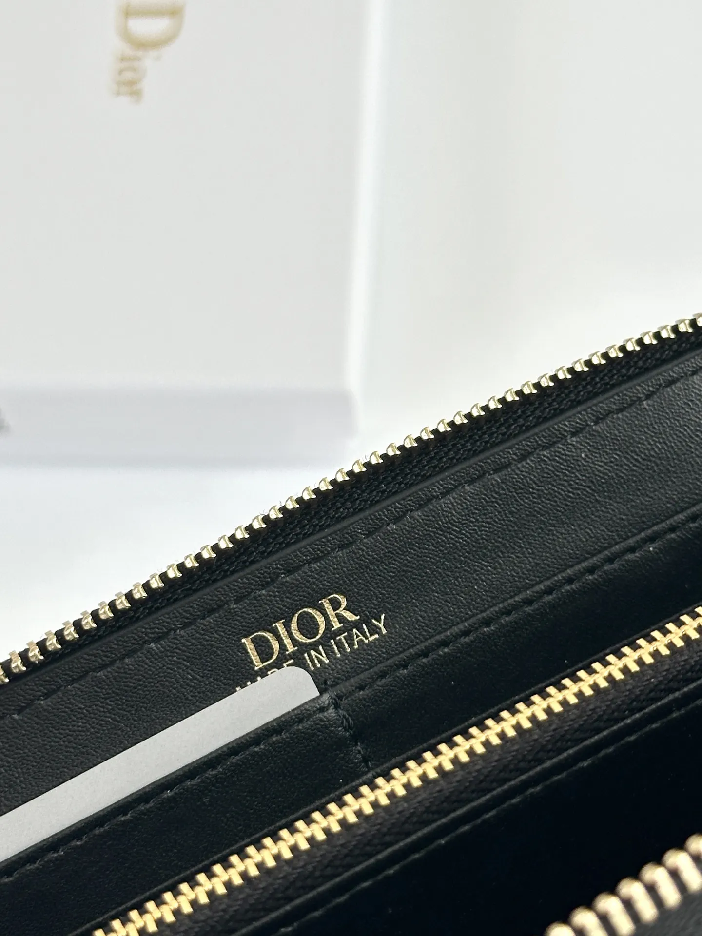 Dior Oblique Black Leather Wallet Image 7 Dior Oblique Black Leather Wallet Image 7