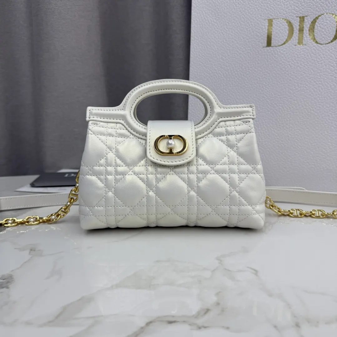 Dior 白色 金色 羊皮 鏈條包 精致鏈條款