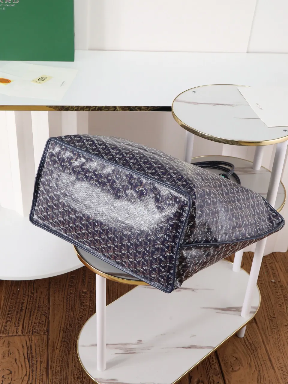 Goyard 藍色 小牛皮 托特包 大容量托特款
