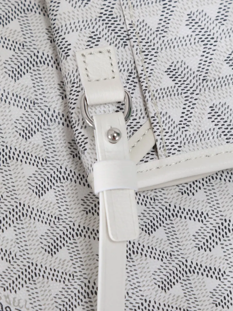 Goyard 白色 帆布 腋下包 复古腋下背款