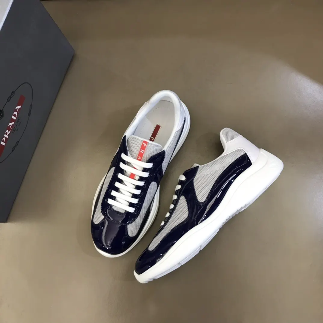Prada 牛皮 漆皮 运动鞋 休闲运动