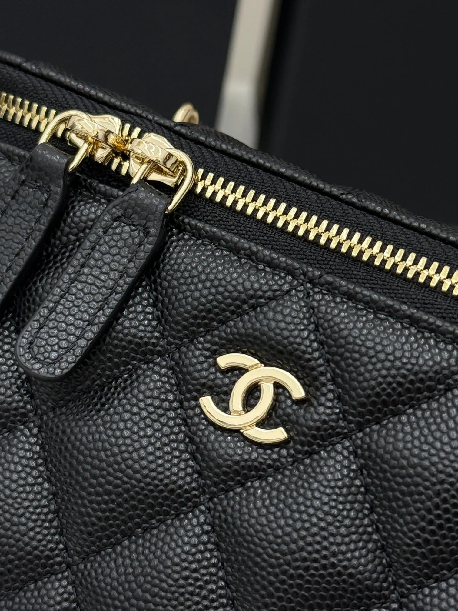 Chanel Gold Chain Bag Leather