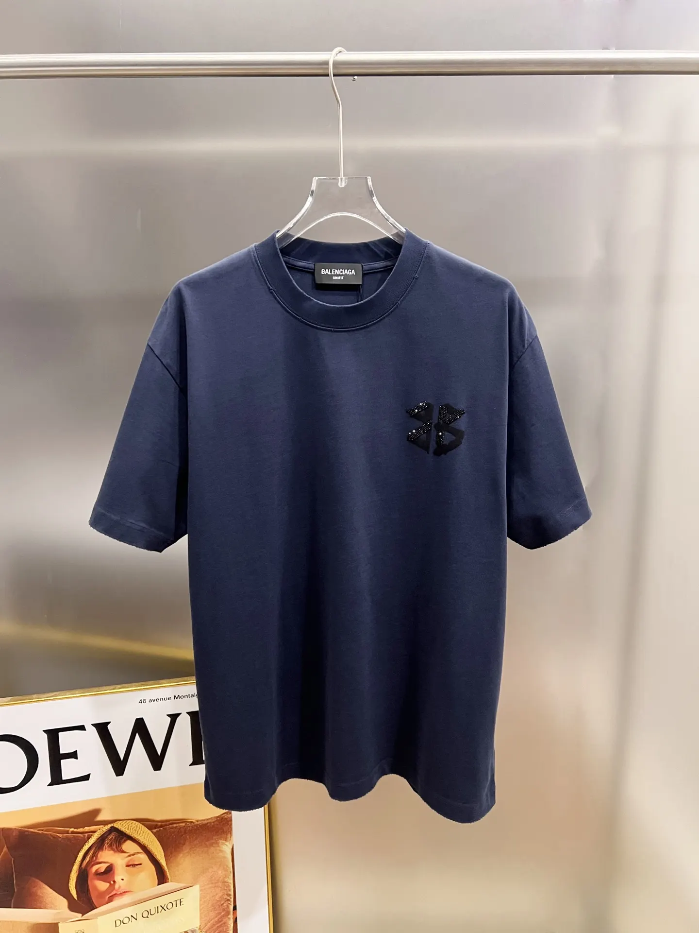 Balenciaga 黑色 Logo 短袖T恤 宽松休闲