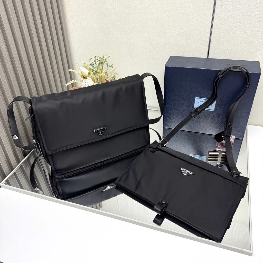PRADA 1BC208 Re-Nylon尼龙 三角标 斜挎包 日常通勤款