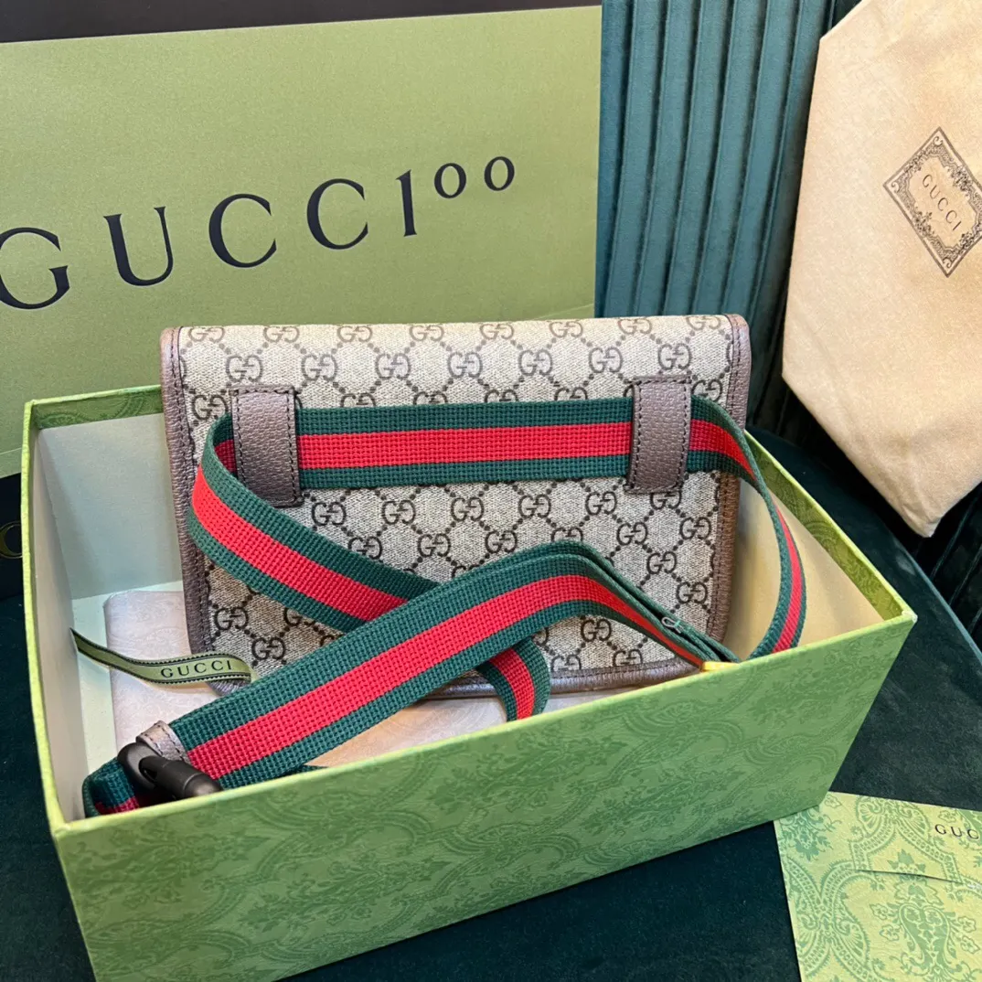 Gucci 品牌 古奇 头腰包 采用意 休閒腰包款