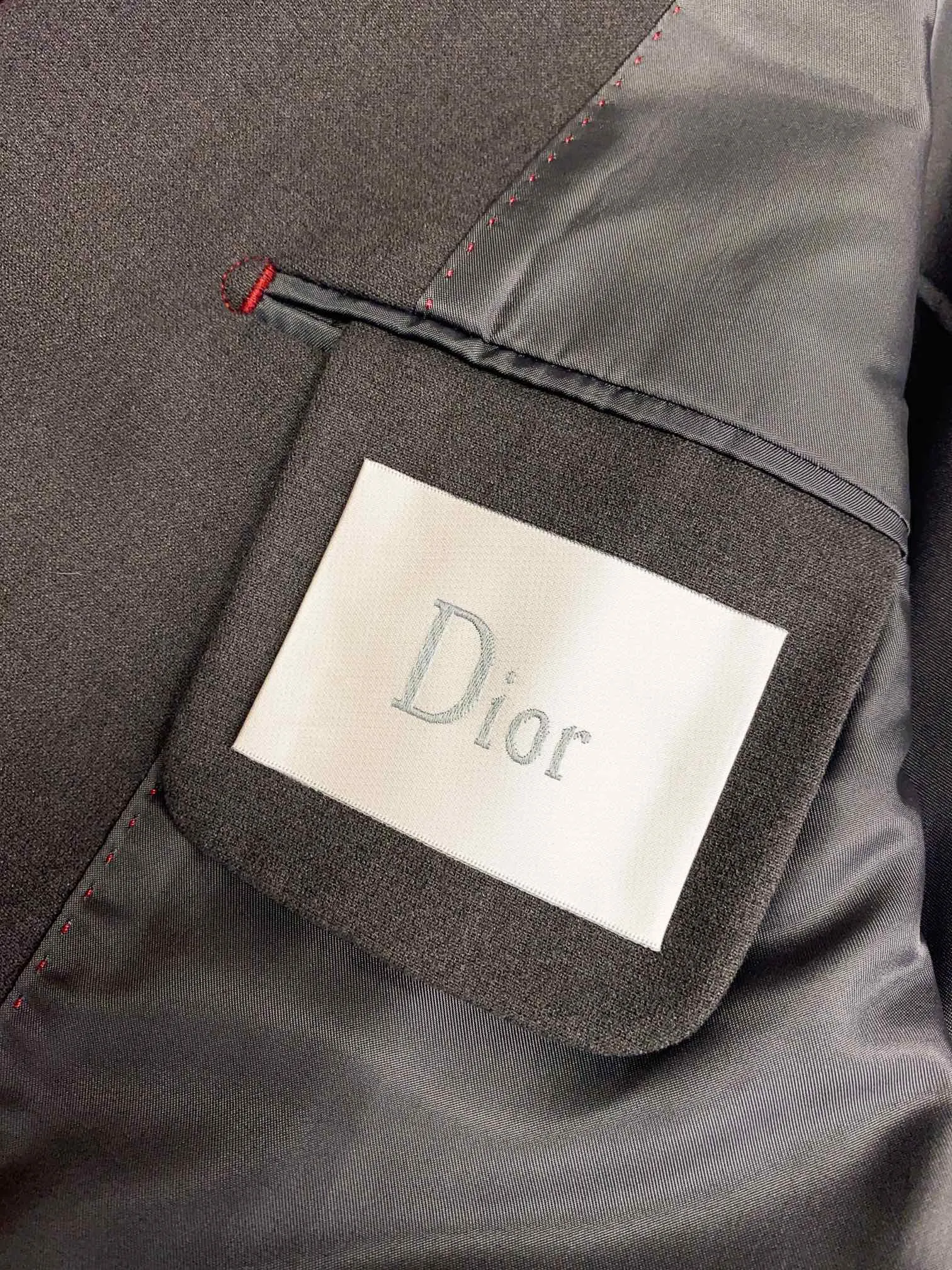 Dior 灰色西装夹克外套 商务休闲穿搭