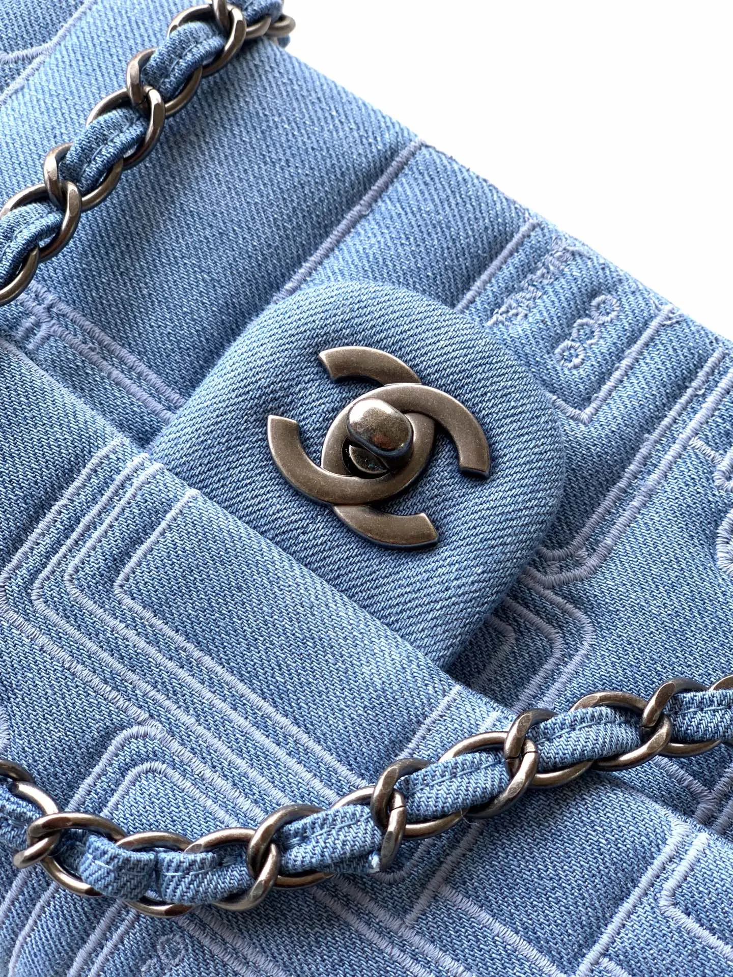Blue Chain Bag