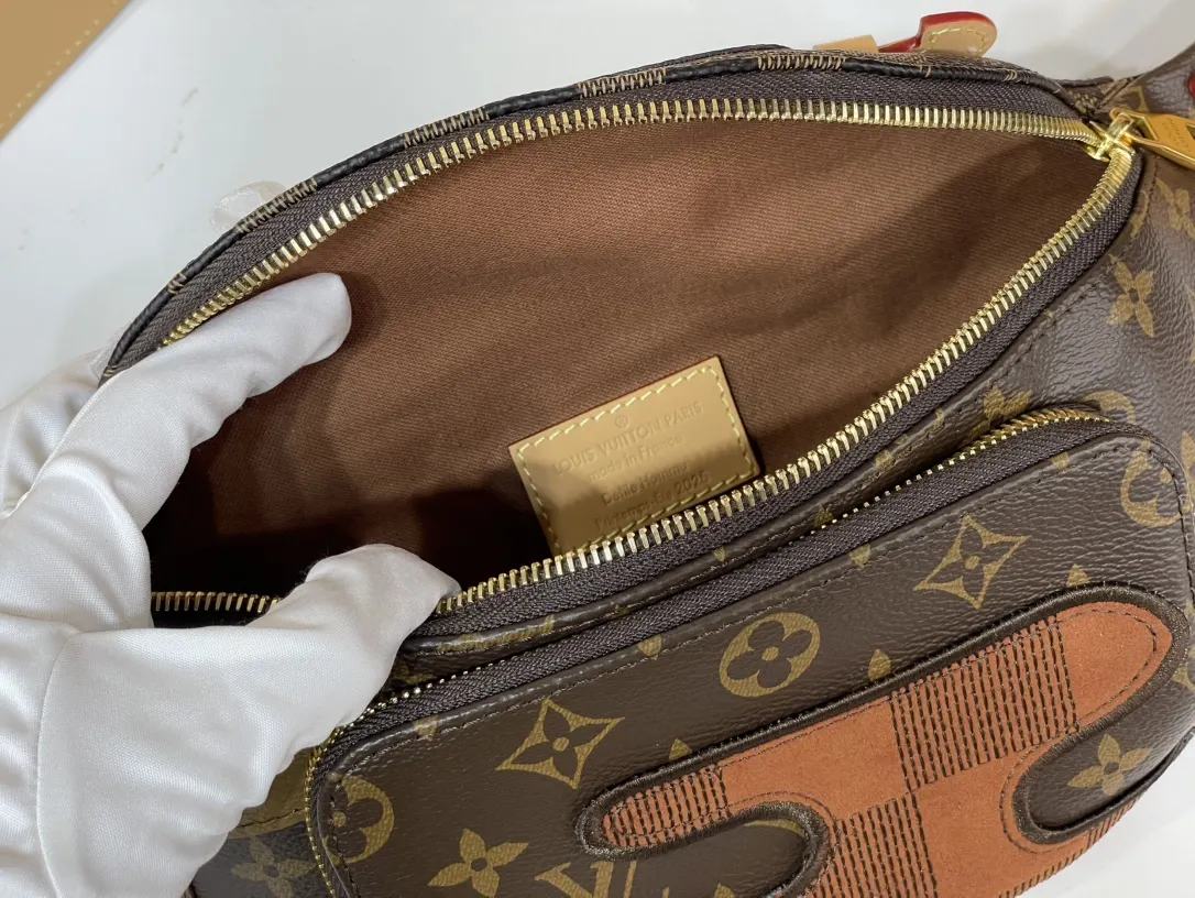 老花 拼色 帆布 腰包 休閒腰包款(數字9) 老花 拼色 帆布 腰包 休閒腰包款(數字9)