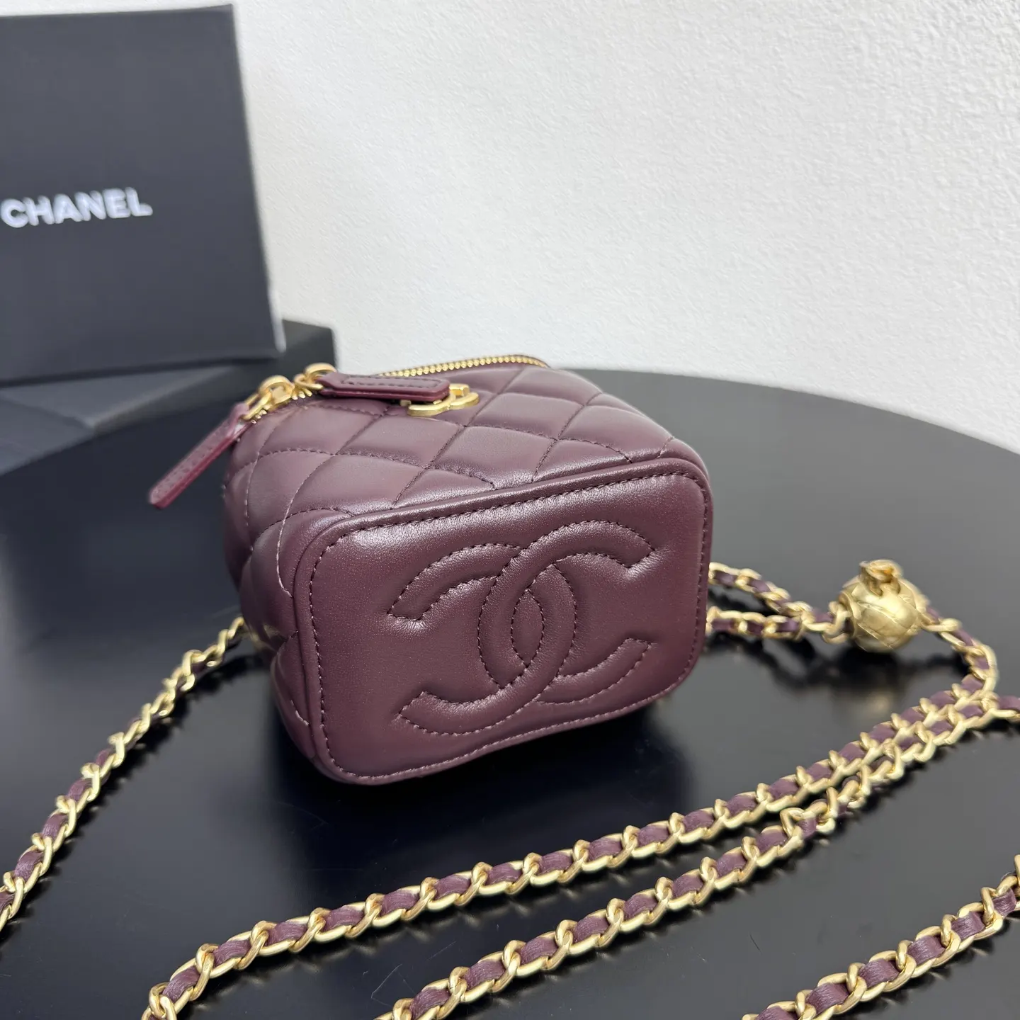 Chanel Red Chain Bag