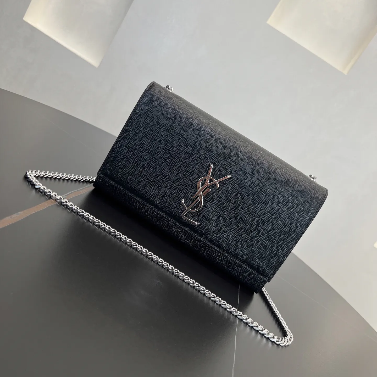 YSL 銀色 金色 小牛皮 鏈條包 精致鏈條款