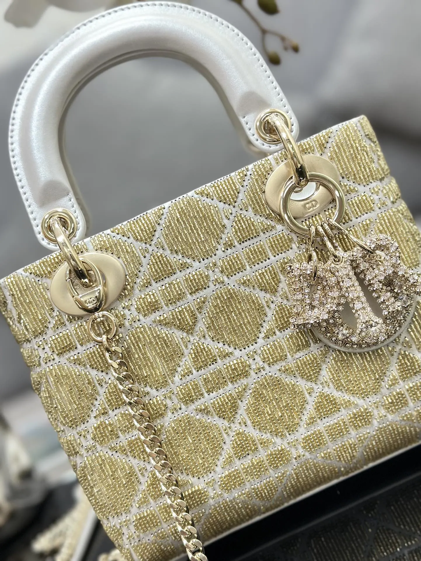 Dior White Organizer Pouch Travel