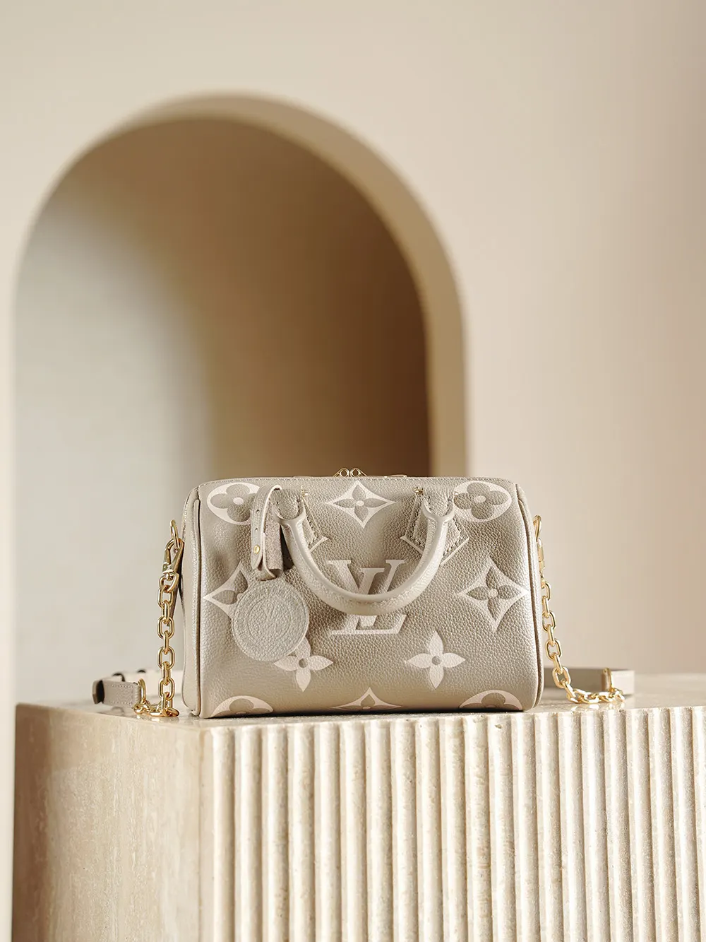 LV Speedy 银色亮面手提链条包 精致单肩款｜ORBUYBAG 岚奢包高端时尚精品