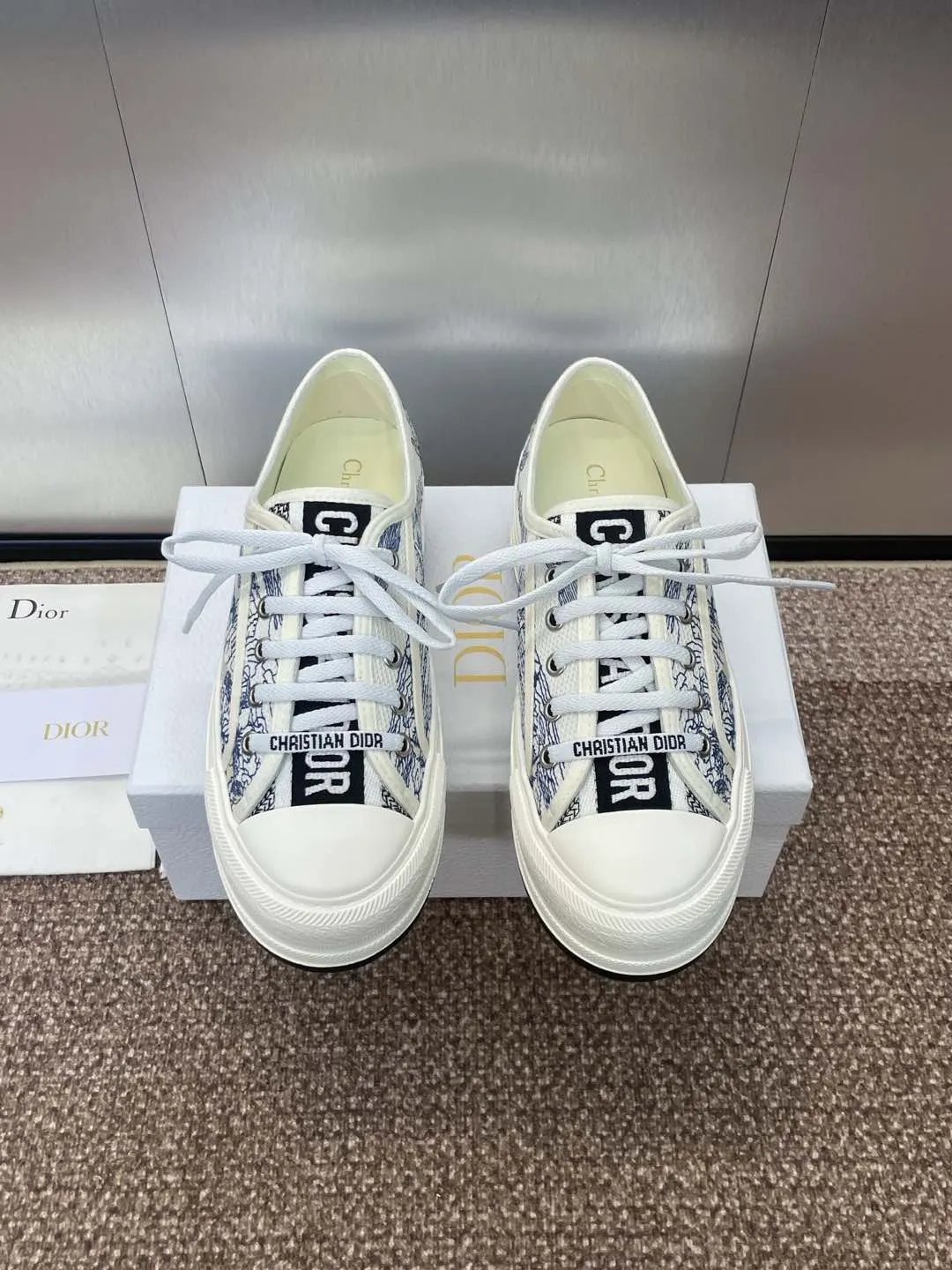 Dior 厚底 拼色 运动鞋