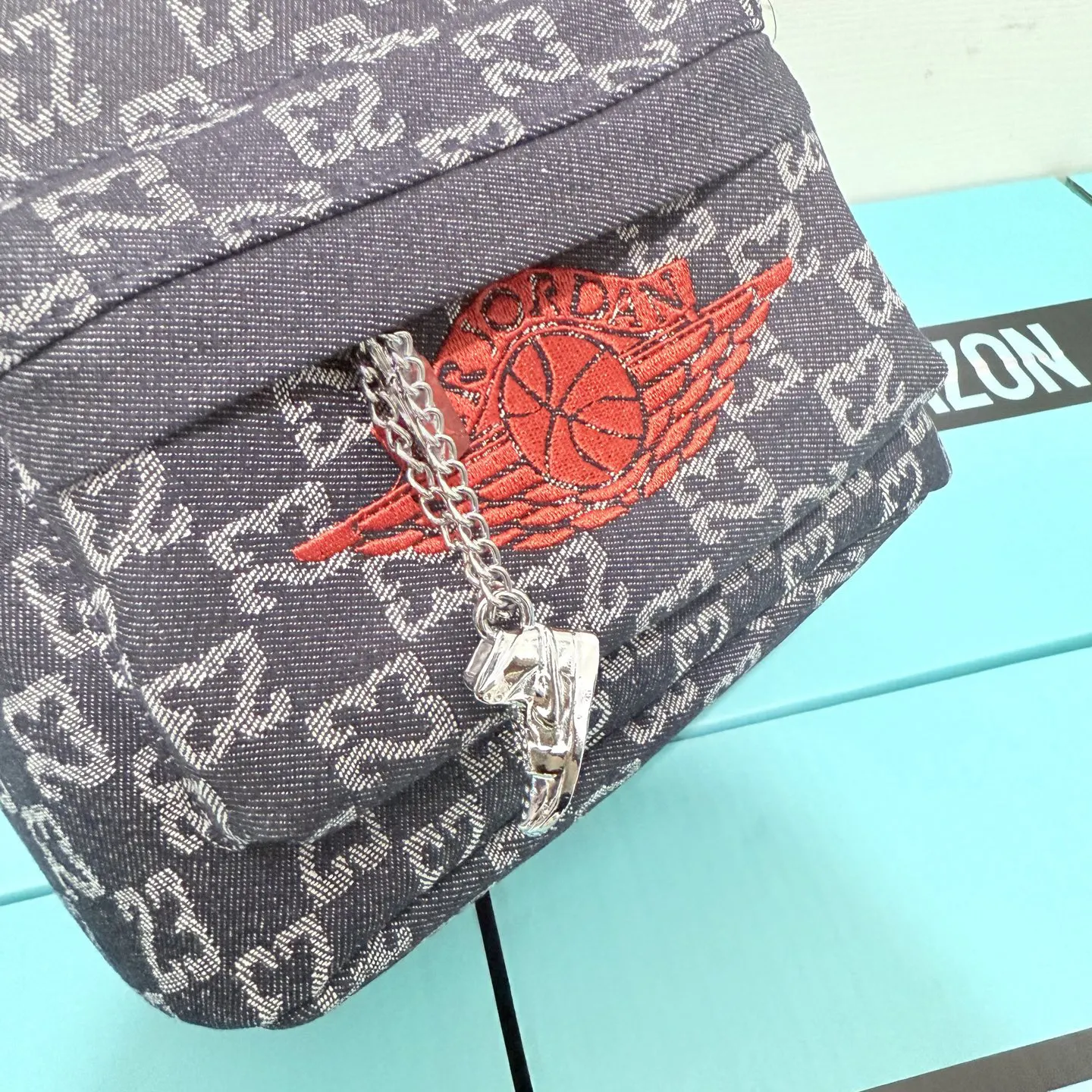 老花 牛仔 中号宝宝包 浅牛仔蓝 夜靛蓝 AIR 双肩包 实用双肩款