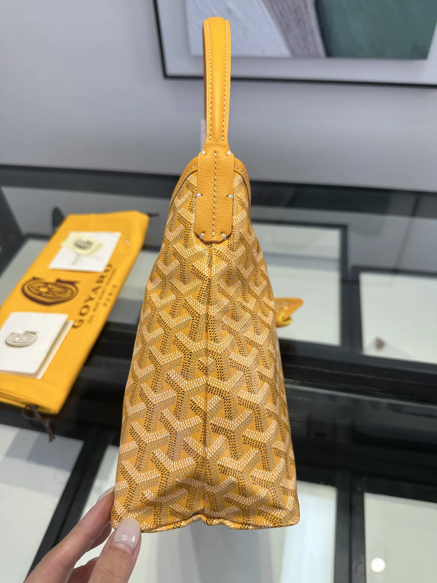 Goyard Yellow Tote Bag
