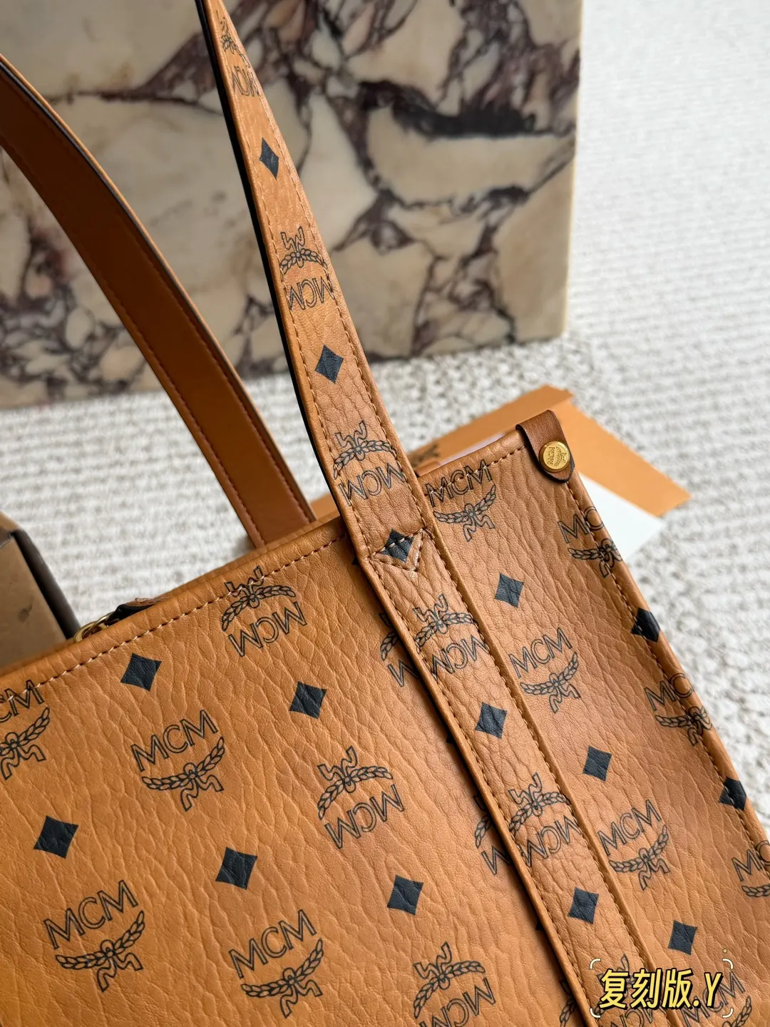 Monogram Tote Bag Classic Canvas