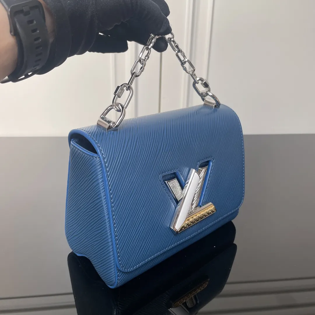 LV 蓝色 Mo链条包 精致链条款