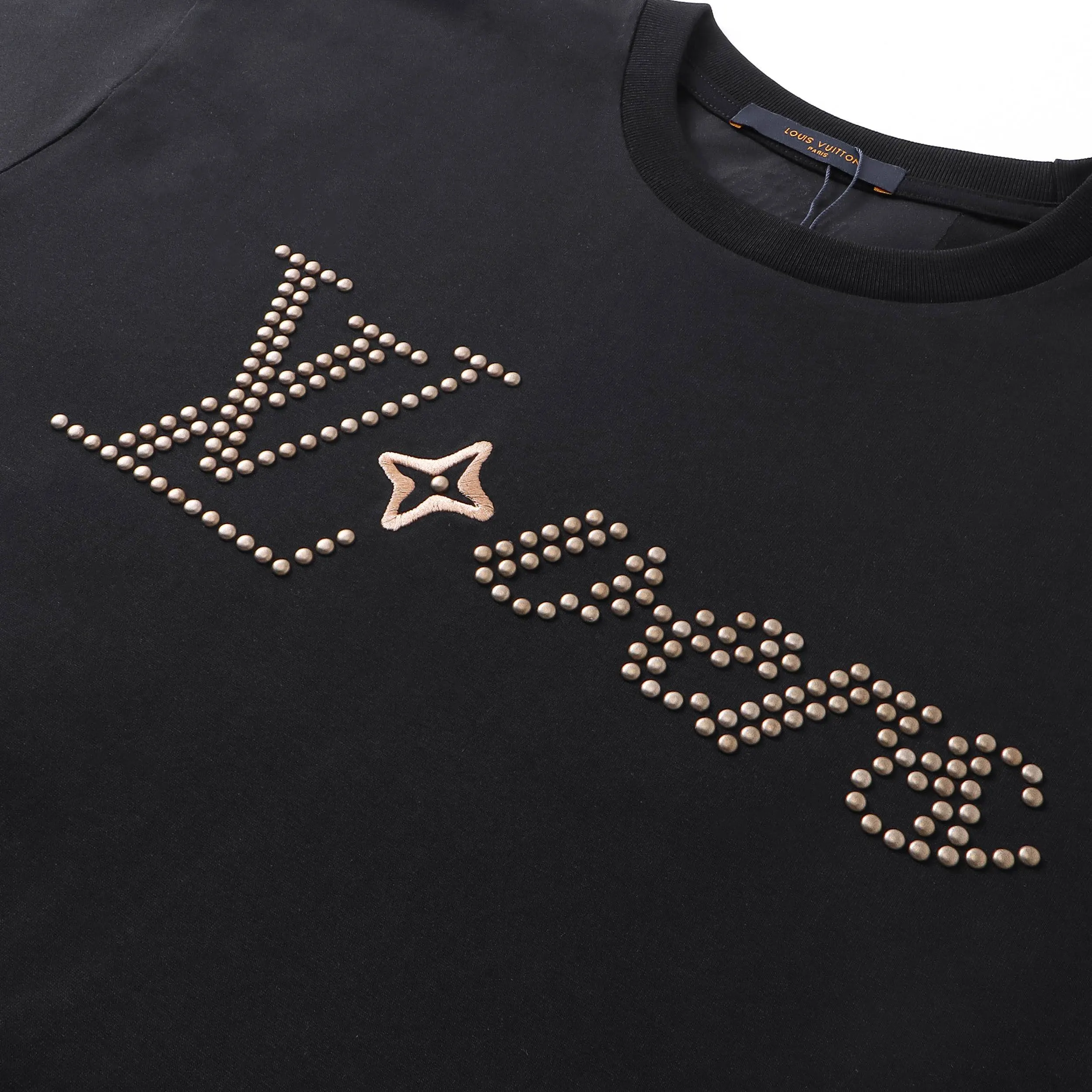 Louis Vuitton 黑色 Logo 字母 短袖T恤