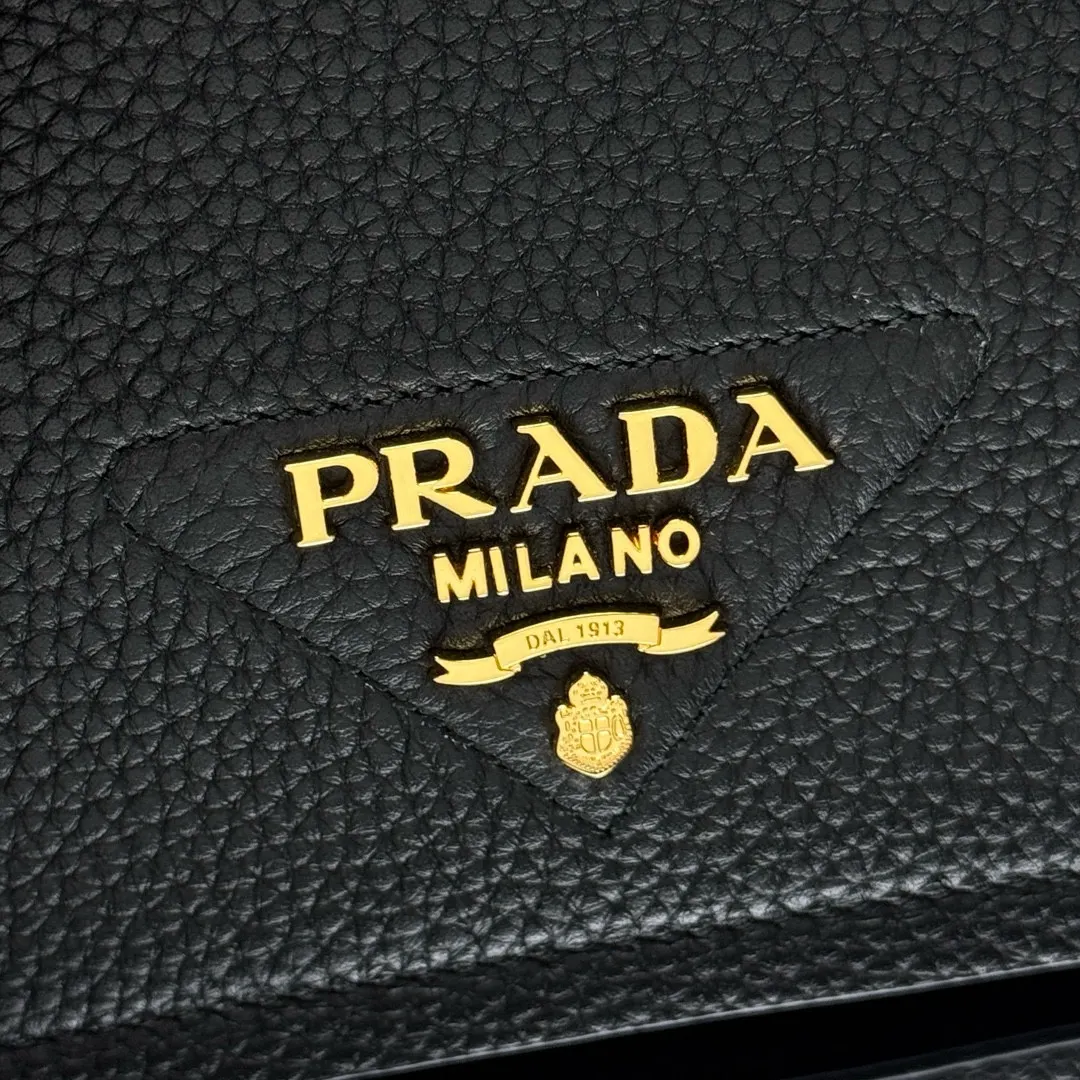 Prada Leather Backpack Logo Letter