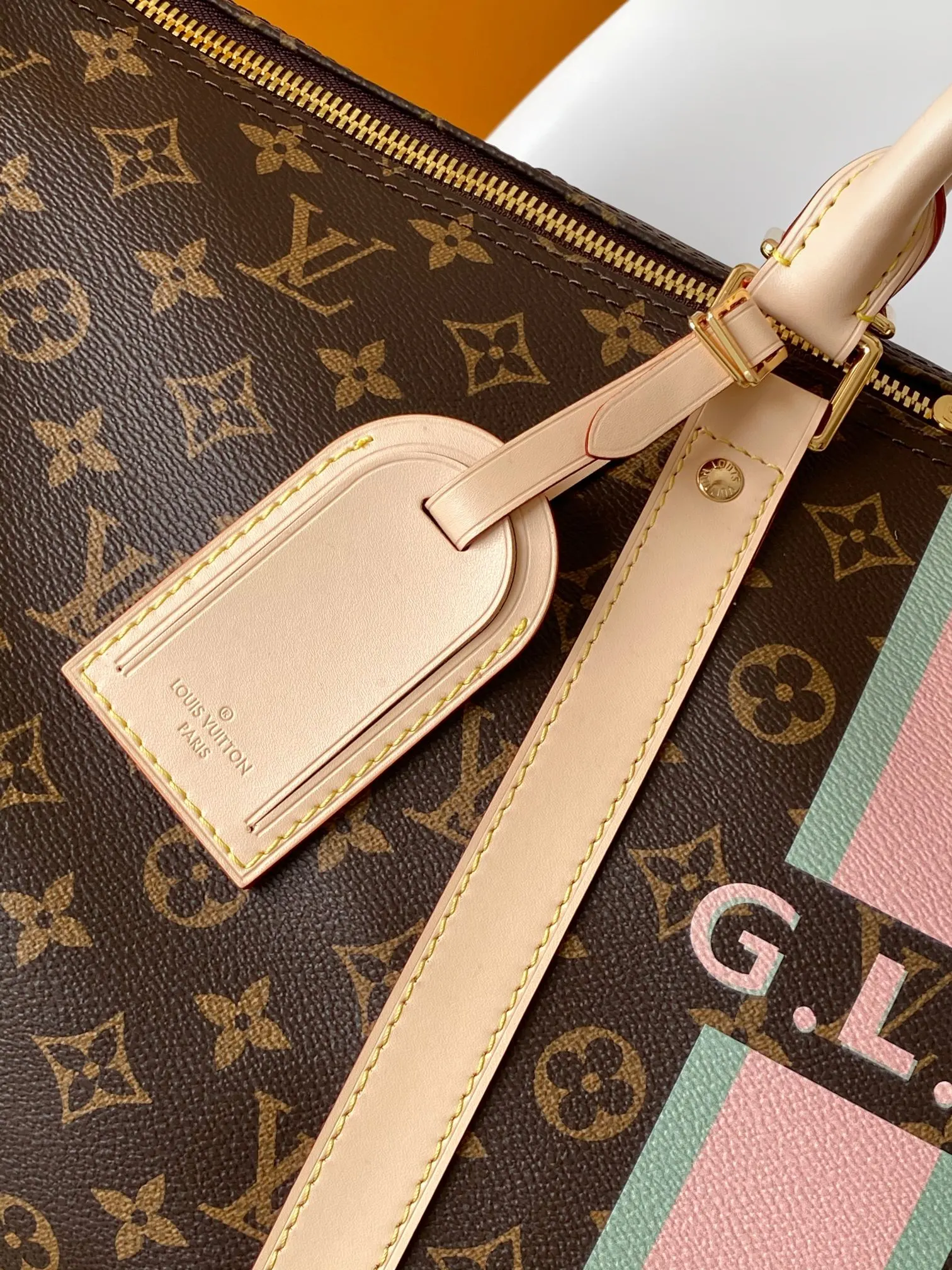 LV Keepall 老花 牛皮 旅行包 大容量旅行款