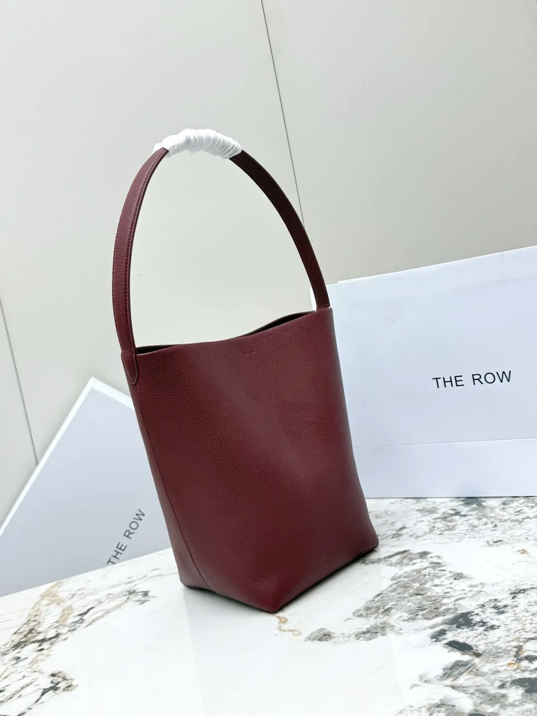 Red Tote Bag Lightweight Leather