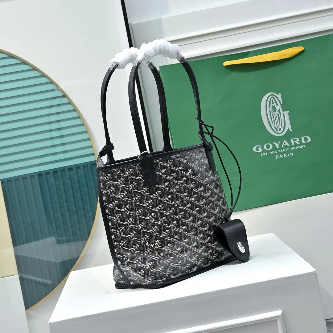 Goyard 牛皮 高 戈雅双面mini 王菲同款购物袋 头层牛皮 托特包 大容量托特款