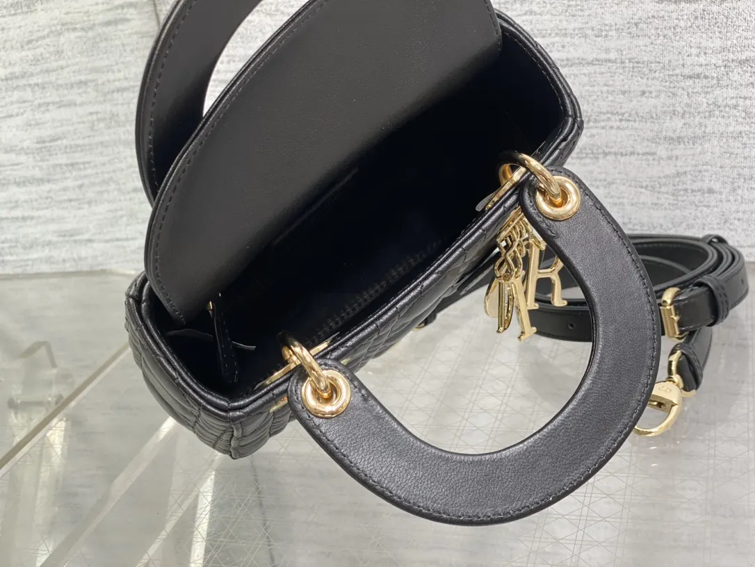 Dior Lady Dior Lady 黑色手袋 手提斜挎