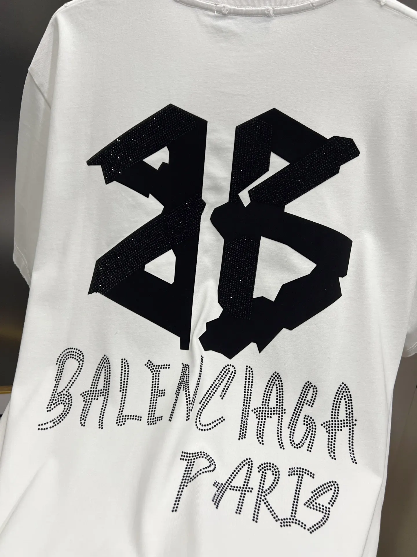 Balenciaga Black Logo Short Sleeve T-Shirt Loose