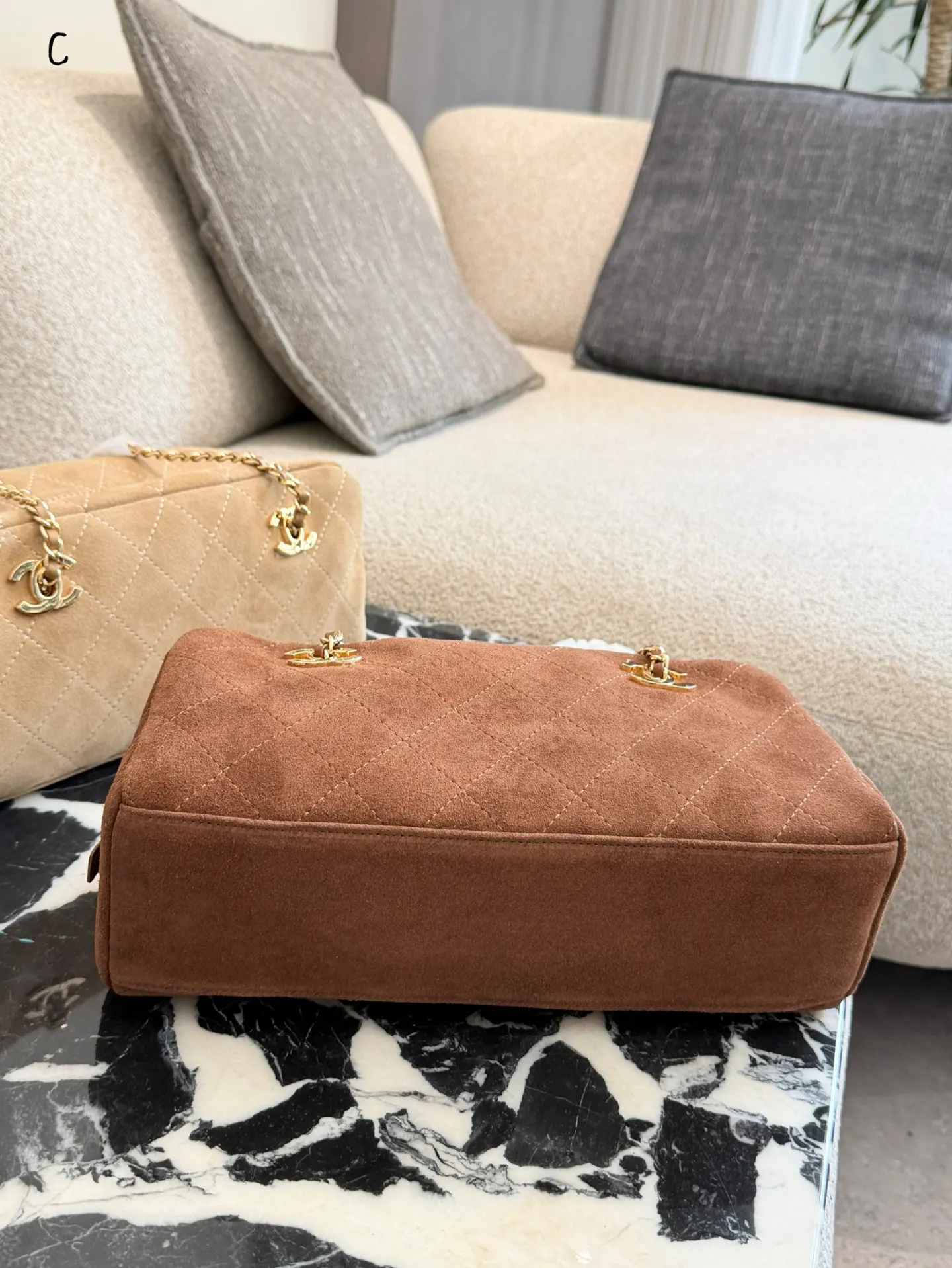Chanel Brown Chain Bag