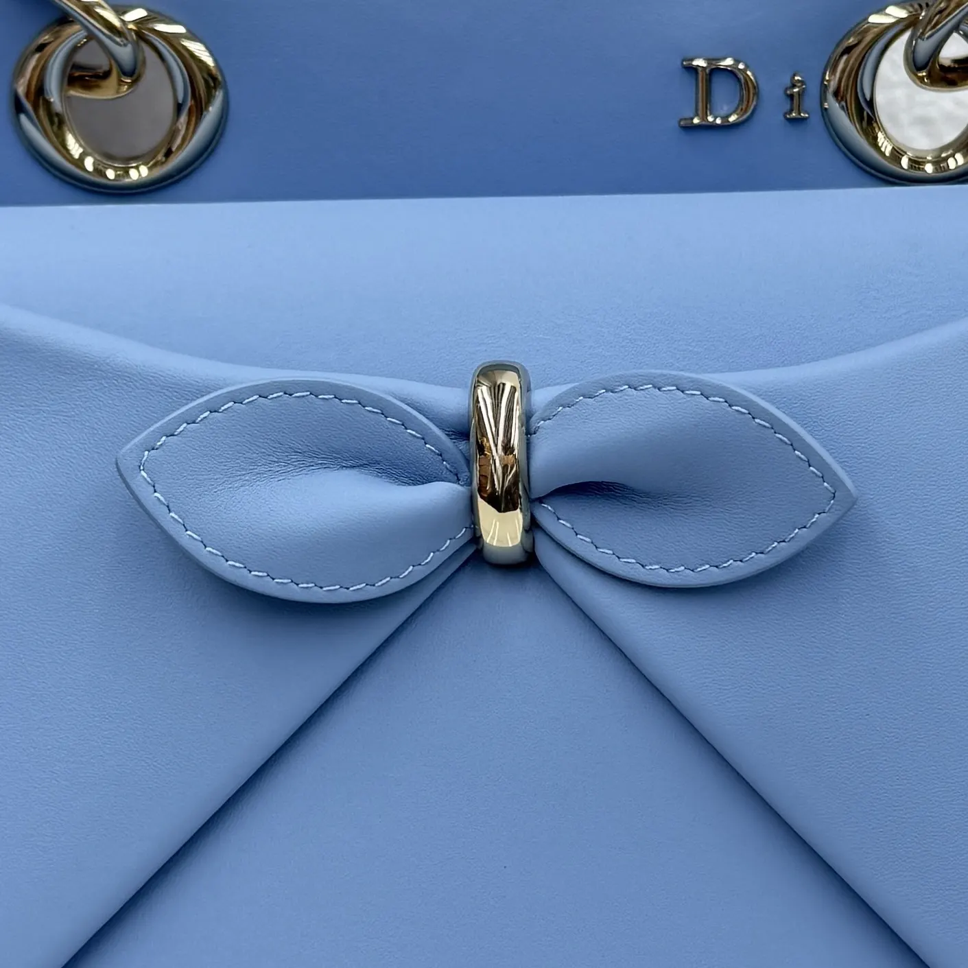 Dior Lady Dior Lady 蓝色手提斜挎包 小号
