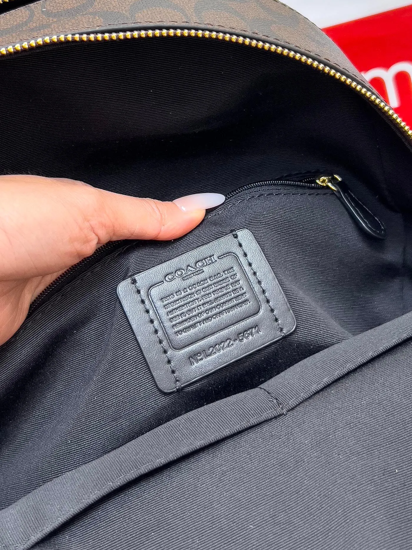 Coach 图片 中号女士背包 PVC 皮双 雙肩包 实用雙肩款