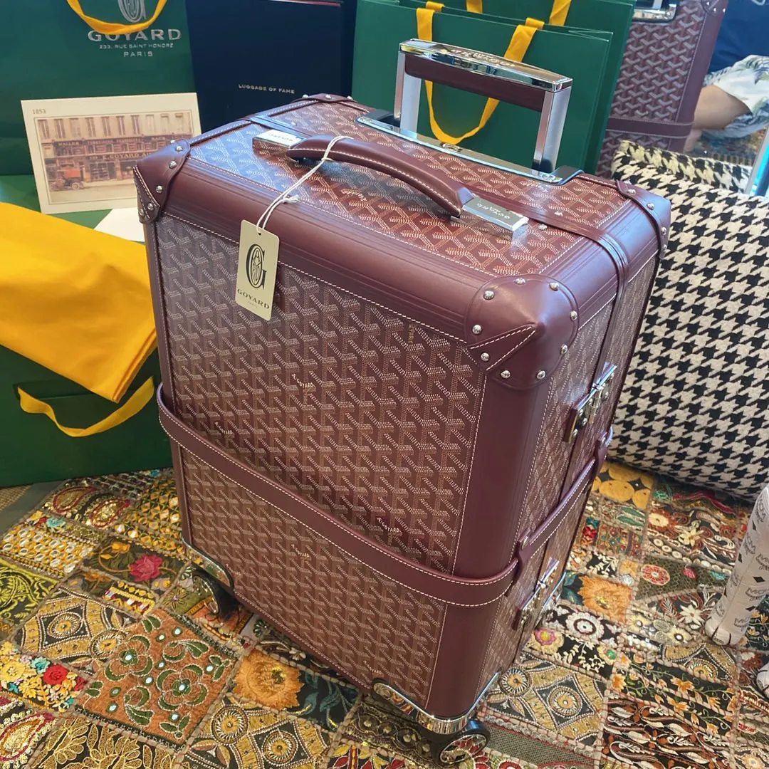 Goyard 黑色 白色 行李箱 旅行拉杆款 轻便出行款