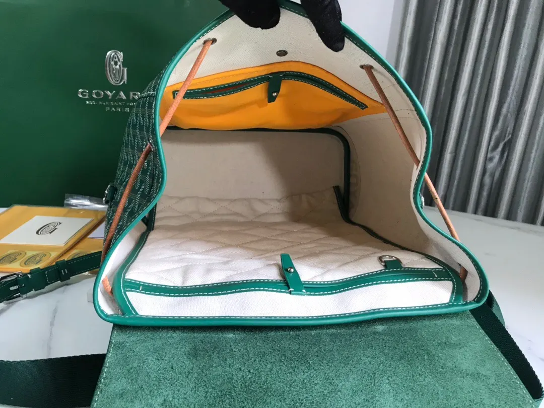 Goyard Black Brown Backpack