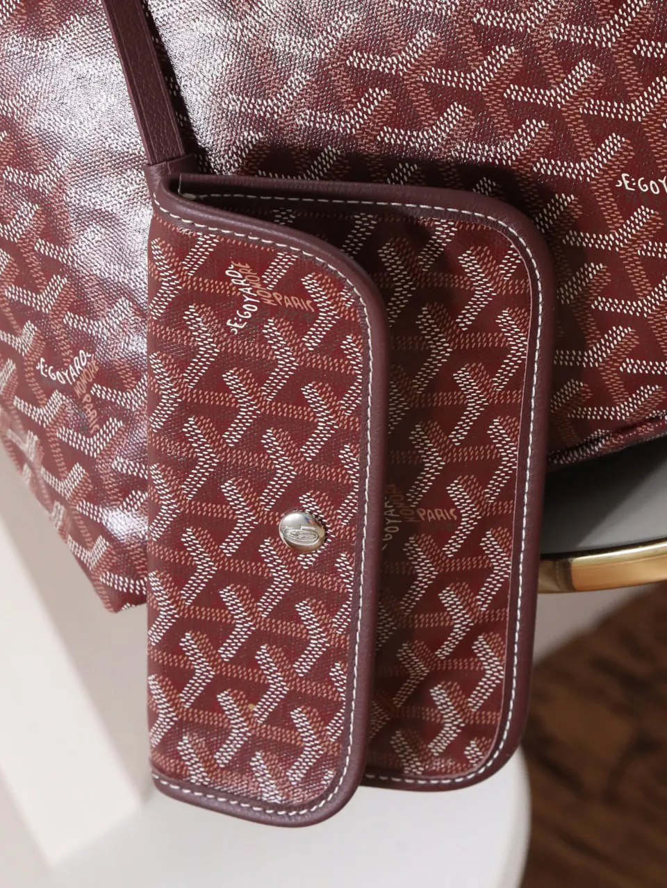 Goyard 帆布 腋下包 复古腋下背款
