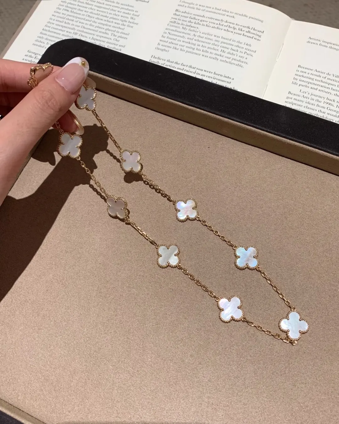 Van Cleef 四叶草 项链 精致锁骨链款 款3