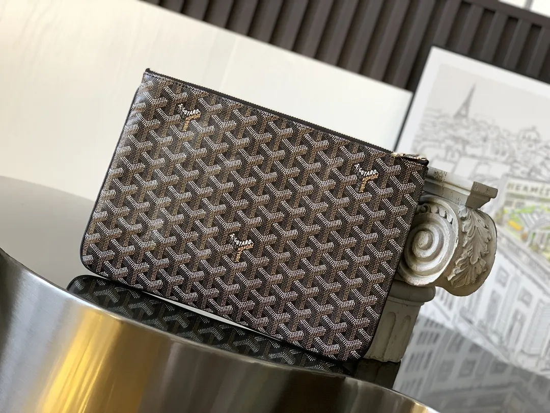 Goyard 黑色 鼎鼎戈雅 手拿包 精致手拿款