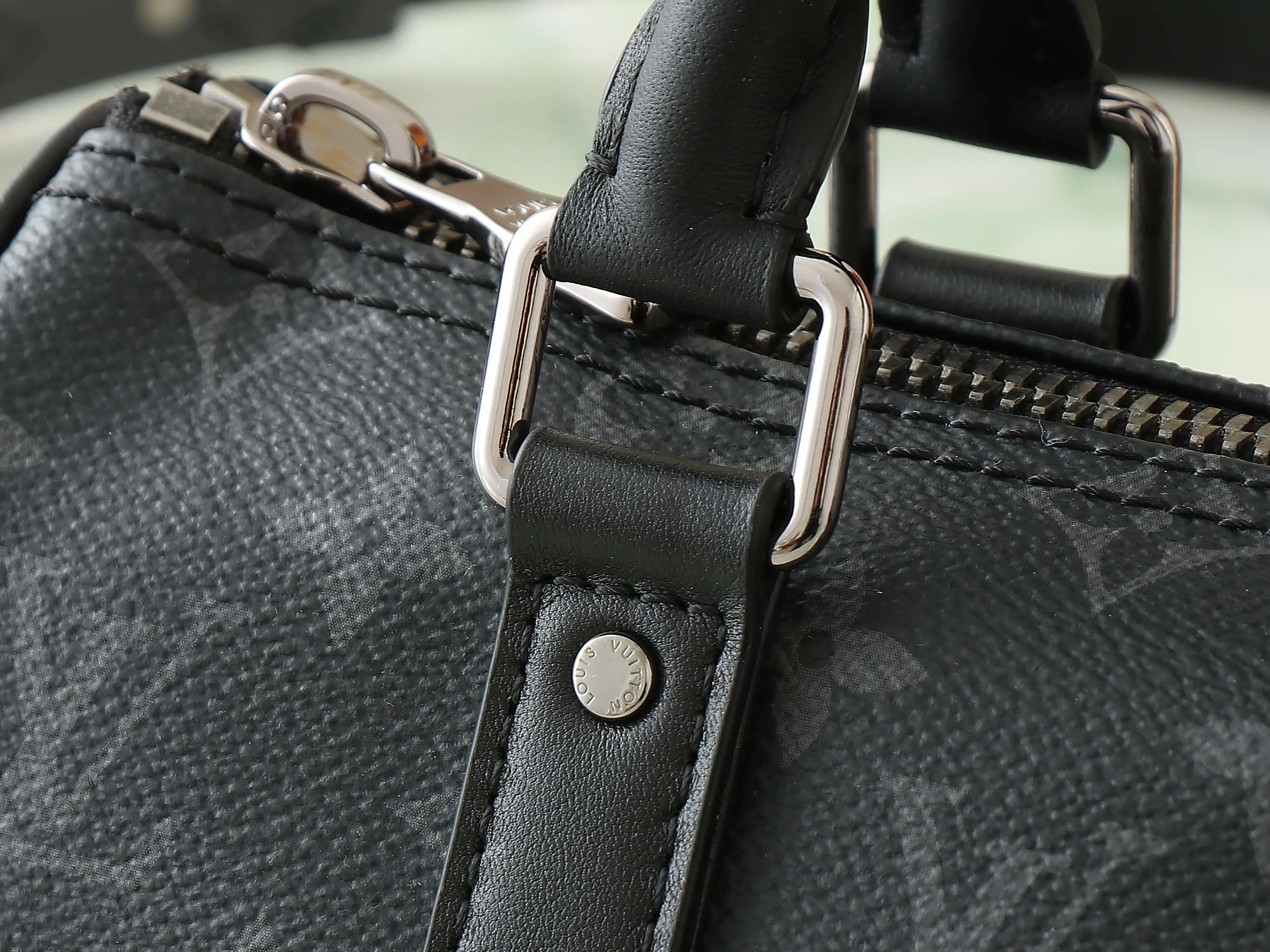 LV Keepall 黑色老花 旅行袋 大容量出行款(數字6)