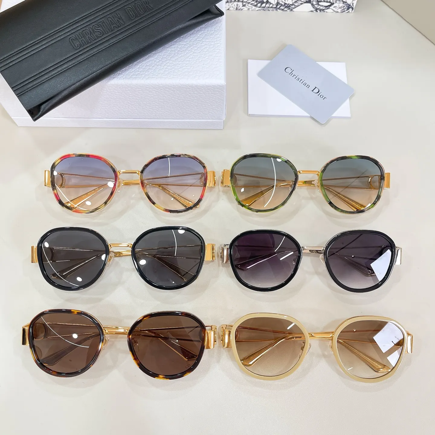 Dior 金屬框太陽鏡 輕奢