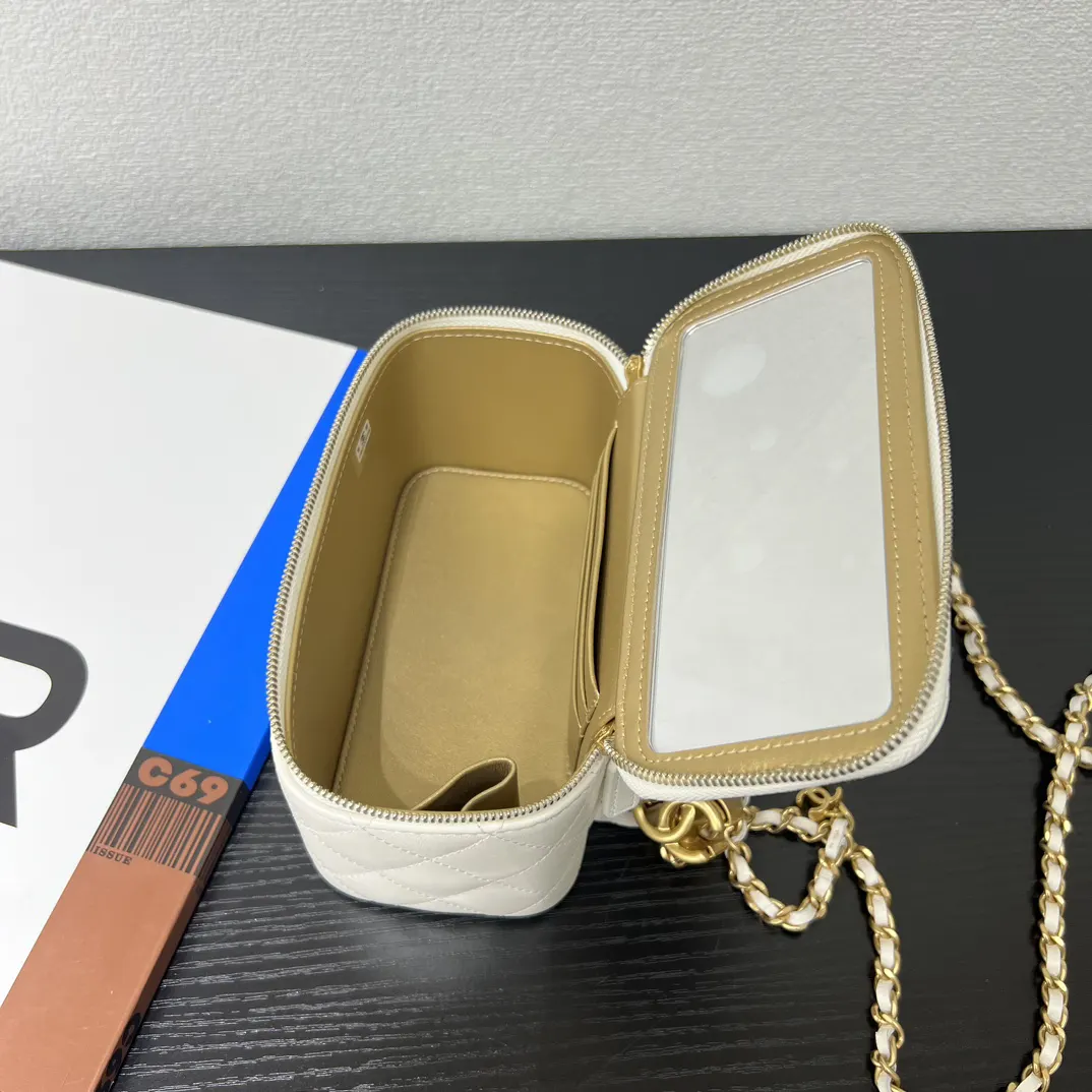 羊皮 包 小羊皮 做旧五金 尺寸 盒 化妆包 便携收纳款