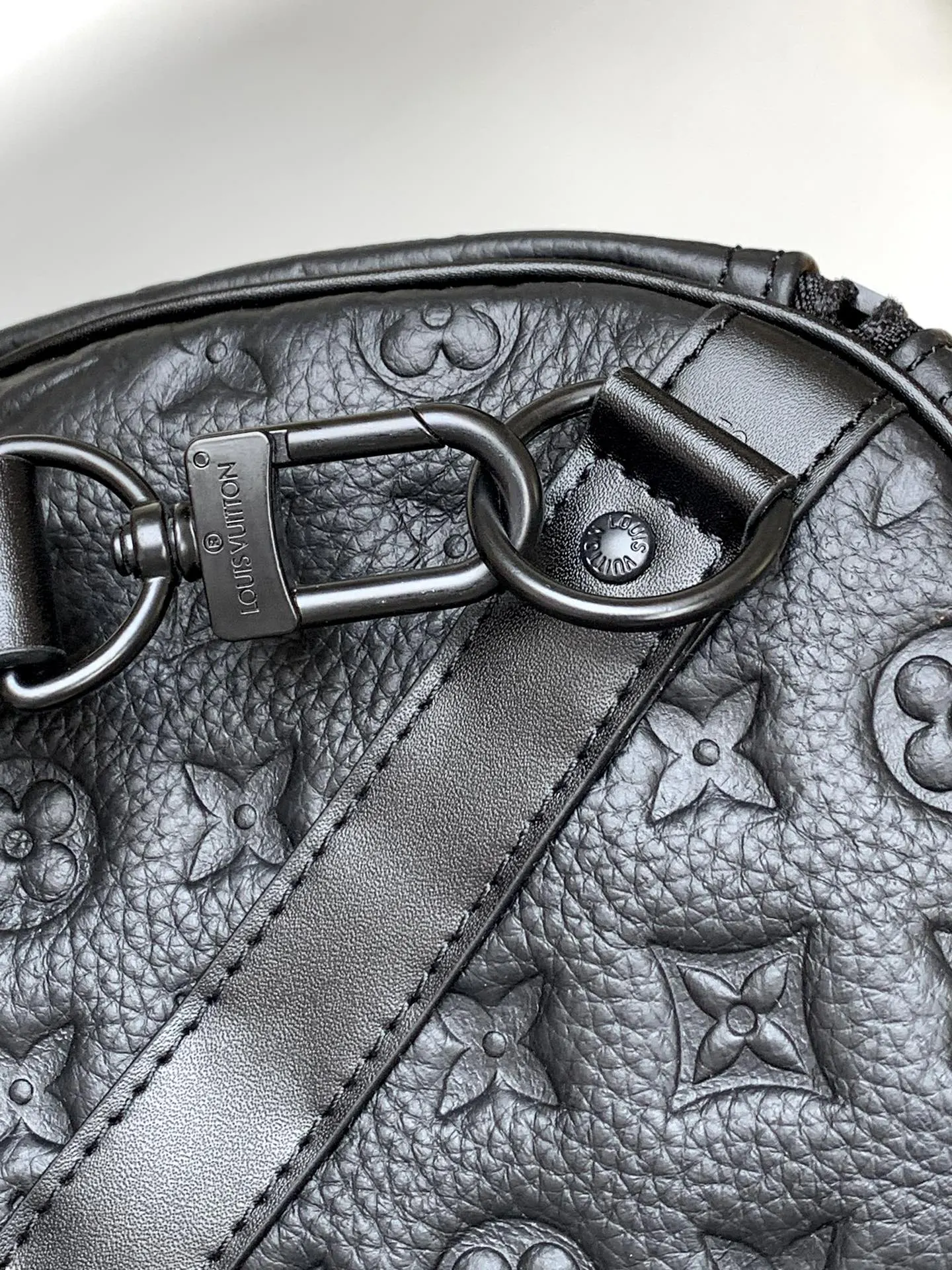 Keepall 黑色 牛皮 旅行袋 大容量旅行款