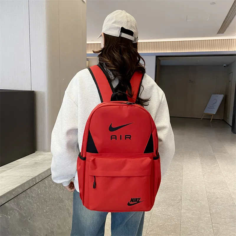 男女同款简约百搭休闲时尚运动旅行校园高中大学生 双肩包 实用双肩款