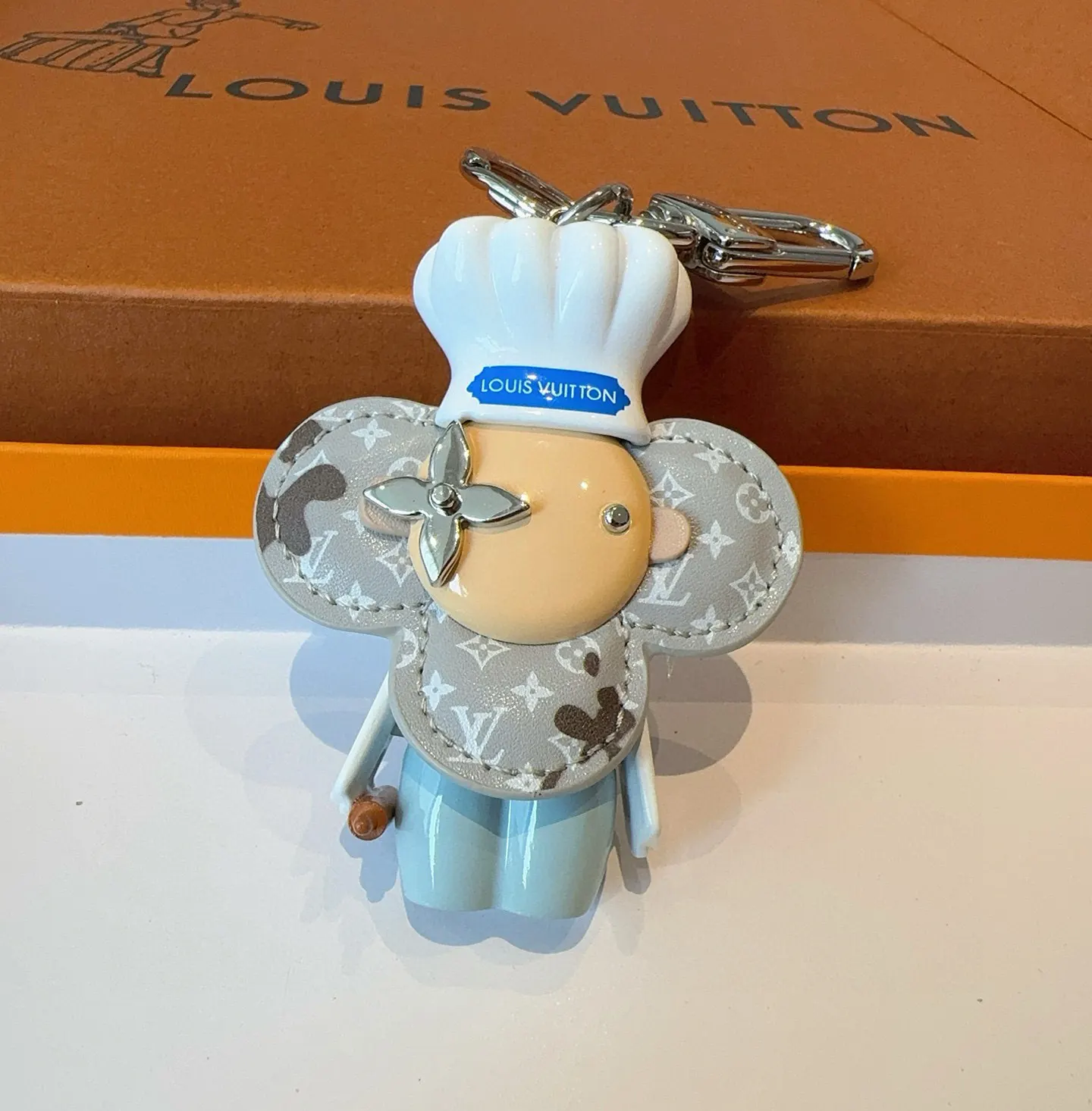 LV Blue Plush Character Keychain Bag Charm Image 2 LV Blue Plush Character Keychain Bag Charm Image 2