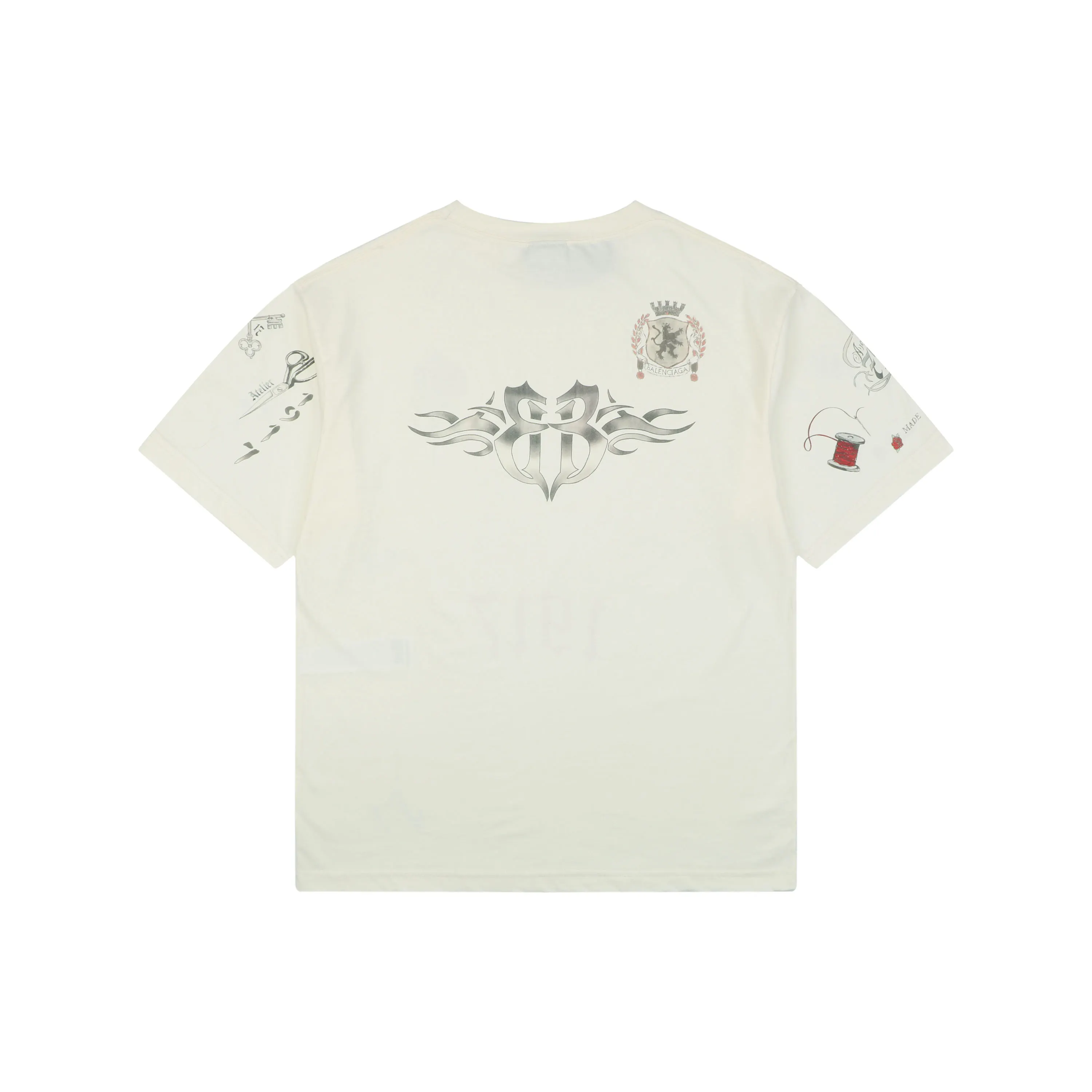 Balenciaga Cotton Short Sleeve T-Shirt Loose Casual