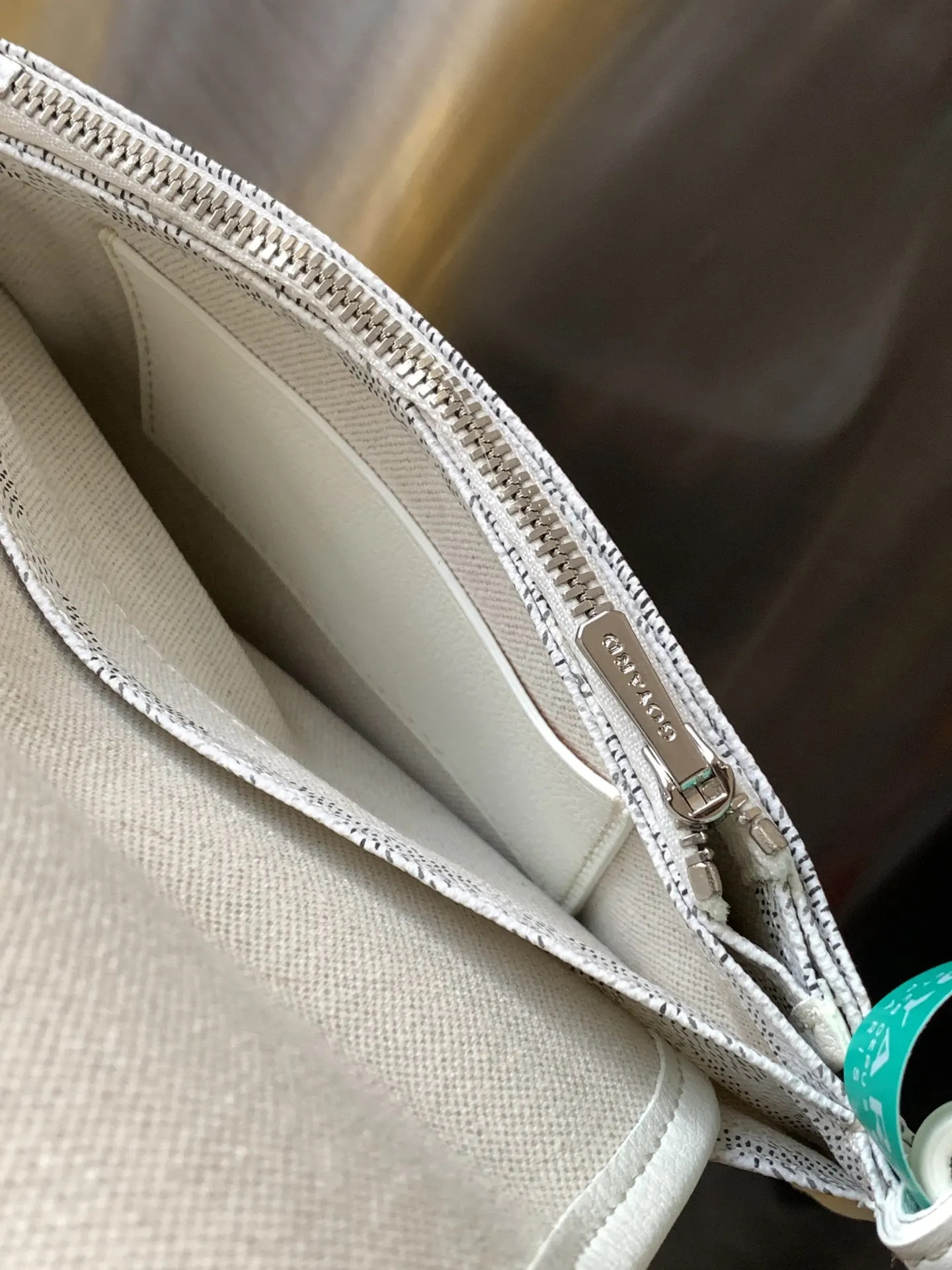 Goyard White Clutch Bag