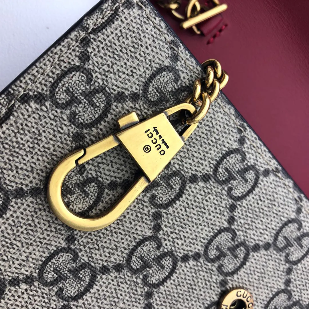 Gucci 红色 链条包 单肩斜挎款