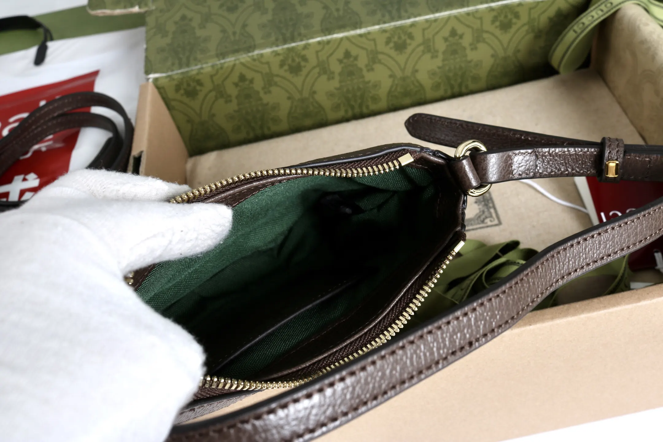 Beige Gold Backpack Leather